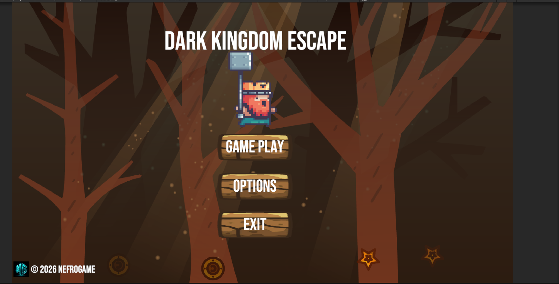 Dark Kingdom Escape main menu